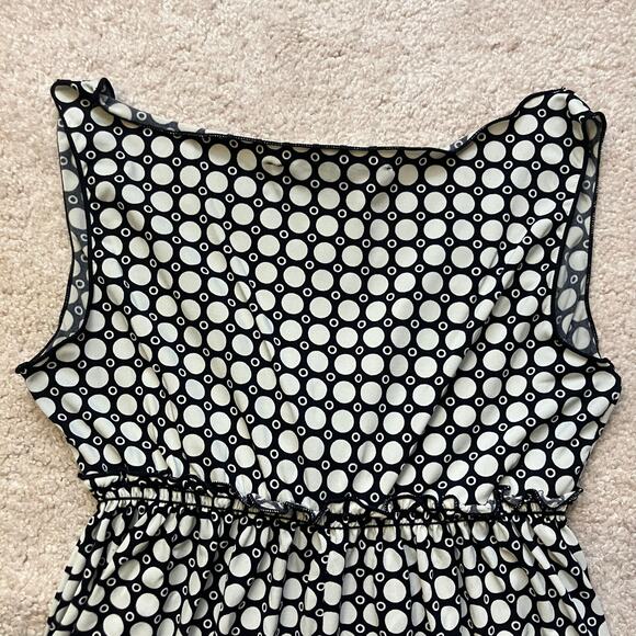 Retro Y2K dot print gathered babydoll tank top boho chic cottage coquette - Picture 5 of 9